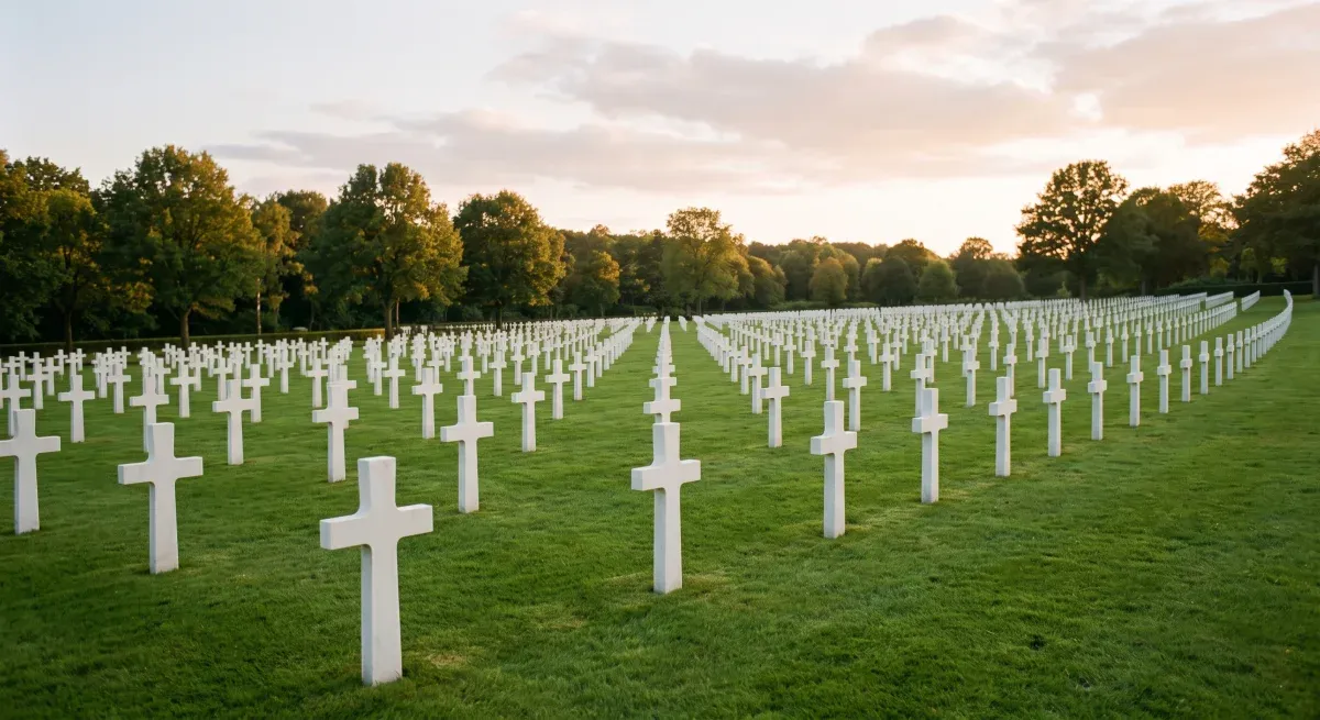 Cimetière américain de Colleville-sur-Mer en Normandie
