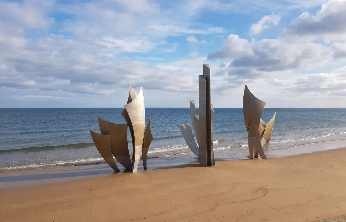 Omaha Beach en Normandie