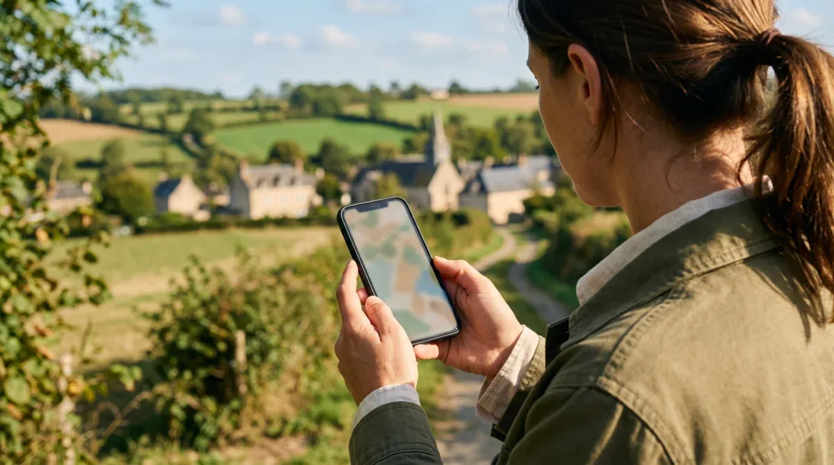 Préparation d’un projet de découverte touristique sur un smartphone