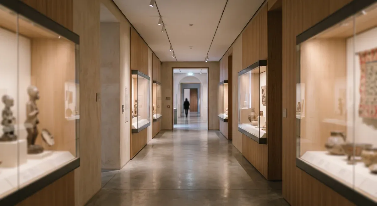 Découverte des collections dans un musée